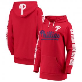 Wholesale Cheap Philadelphia Phillies G-III 4Her by Carl Banks Women\'s Extra Innings Pullover Hoodie Red