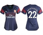 Wholesale Cheap Women's Arsenal #22 Mkhitaryan Away Soccer Club Jersey