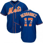 Wholesale Cheap Mets #17 Keith Hernandez Blue Team Logo Fashion Stitched MLB Jersey