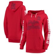 Wholesale Cheap St. Louis Cardinals G-III 4Her by Carl Banks Women's Extra Innings Pullover Hoodie Red