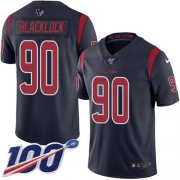 Wholesale Cheap Nike Texans #90 Ross Blacklock Navy Blue Men's Stitched NFL Limited Rush 100th Season Jersey