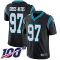 Wholesale Cheap Nike Panthers #97 Yetur Gross-Matos Black Team Color Youth Stitched NFL 100th Season Vapor Untouchable Limited Jersey