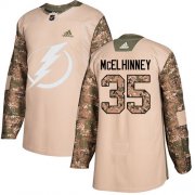 Cheap Adidas Lightning #35 Curtis McElhinney Camo Authentic 2017 Veterans Day Youth Stitched NHL Jersey