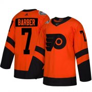 Wholesale Cheap Adidas Flyers #7 Bill Barber Orange Authentic 2019 Stadium Series Stitched Youth NHL Jersey