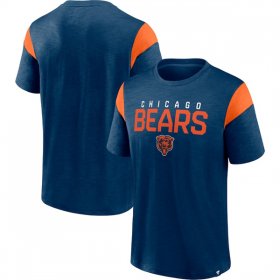 Wholesale Men\'s Chicago Bears Navy Orange Home Stretch Team T-Shirt
