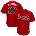 Wholesale Cheap Braves #22 Nick Markakis Red Cool Base Stitched Youth MLB Jersey