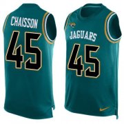 Wholesale Cheap Nike Jaguars #45 K'Lavon Chaisson Teal Green Alternate Men's Stitched NFL Limited Tank Top Jersey