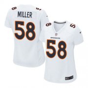 Wholesale Cheap Nike Broncos #58 Von Miller White Women's Stitched NFL Game Event Jersey