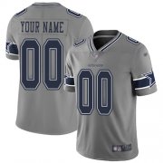 Wholesale Cheap Nike Dallas Cowboys Customized Gray Men's Stitched NFL Limited Inverted Legend Jersey