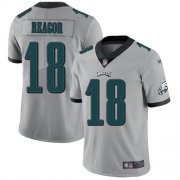 Wholesale Cheap Nike Eagles #18 Jalen Reagor Silver Youth Stitched NFL Limited Inverted Legend Jersey