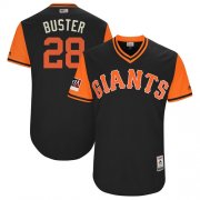 Wholesale Cheap Giants #28 Buster Posey Black "Buster" Players Weekend Authentic Stitched MLB Jersey