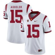 Wholesale Cheap USC Trojans 15 Nelson Agholor White College Football Jersey