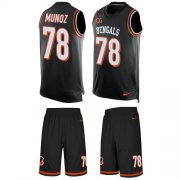 Wholesale Cheap Nike Bengals #78 Anthony Munoz Black Team Color Men's Stitched NFL Limited Tank Top Suit Jersey