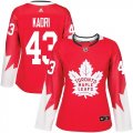 Wholesale Cheap Adidas Maple Leafs #43 Nazem Kadri Red Team Canada Authentic Women's Stitched NHL Jersey