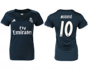 Wholesale Cheap Women's Real Madrid #10 Modric Away Soccer Club Jersey