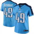 Wholesale Cheap Nike Titans #49 Nick Dzubnar Light Blue Women's Stitched NFL Limited Rush Jersey