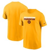 Wholesale Cheap Washington Redskins Football Team Nike Split T-Shirt Gold