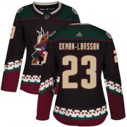 Wholesale Cheap Adidas Coyotes #23 Oliver Ekman-Larsson Black Alternate Authentic Women's Stitched NHL Jersey