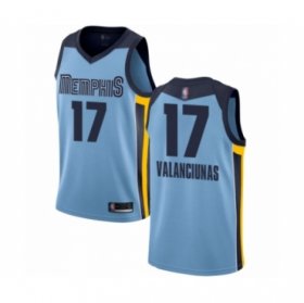 Wholesale Cheap Men\'s Memphis Grizzlies #17 Jonas Valanciunas Authentic Light Blue Basketball Jersey Statement Edition
