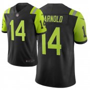 Wholesale Cheap Nike Jets #14 Sam Darnold Black Men's Stitched NFL Limited City Edition Jersey