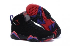 Wholesale Cheap Kids\' Air Jordan 7 Retro Shoes Black/red-blue-gray