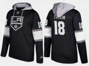 Wholesale Cheap Kings #18 Dave Taylor Black Name And Number Hoodie