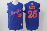 Wholesale Cheap Men's New York Knicks #25 Derrick Rose adidas Royal Blue 2016 Christmas Day Stitched NBA Swingman Jersey