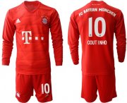 Wholesale Cheap Bayern Munchen #10 Coutinho Home Long Sleeves Soccer Club Jersey