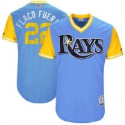 Wholesale Cheap Rays #22 Chris Archer Light Blue "Flaco Fuert" Players Weekend Authentic Stitched MLB Jersey
