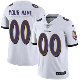 Wholesale Cheap Nike Baltimore Ravens Customized White Stitched Vapor Untouchable Limited Men\'s NFL Jersey