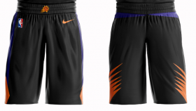 Wholesale Cheap Men\'s Phoenix Suns Nike Black Short