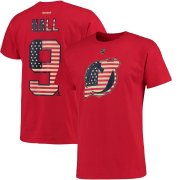 Wholesale Cheap New Jersey Devils #9 Taylor Hall Reebok Primary Flag Name & Number T-Shirt Red
