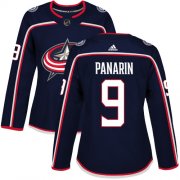 Wholesale Cheap Adidas Blue Jackets #9 Artemi Panarin Navy Blue Home Authentic Women's Stitched NHL Jersey