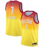Wholesale Cheap Men's 2023 All-Star #7 Kevin Durant Orange Game Swingman Stitched Basketball Jersey
