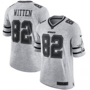 Wholesale Cheap Nike Cowboys #82 Jason Witten Gray Men's Stitched NFL Limited Gridiron Gray II Jersey