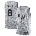 Wholesale Cheap Men's Nike San Antonio Spurs #8 Patty Mills White Camo Basketball Swingman Earned Edition Jersey