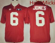 Wholesale Cheap Men's Alabama Crimson Tide #6 Laurence Hootie Jones Red 2016 BCS College Football Nike Limited Jersey