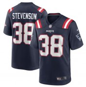 Wholesale Cheap Men's New England Patriots #38 Rhamondre Stevenson Navy Limited Stitched Game Jersey