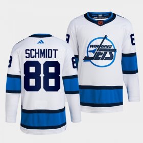Wholesale Cheap Men\'s Winnipeg Jets #88 Nate Schmidt White 2022 Reverse Retro Stitched Jersey