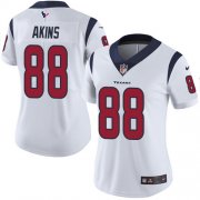 Wholesale Cheap Nike Texans #88 Jordan Akins White Women's Stitched NFL Vapor Untouchable Limited Jersey