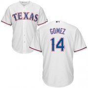 Wholesale Cheap Rangers #14 Carlos Gomez White Cool Base Stitched Youth MLB Jersey