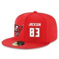 Wholesale Cheap Tampa Bay Buccaneers #83 Vincent Jackson Snapback Cap NFL Player Red with White Number Stitched Hat