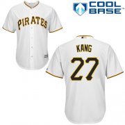 Wholesale Cheap Pirates #27 Jung-ho Kang White Cool Base Stitched Youth MLB Jersey