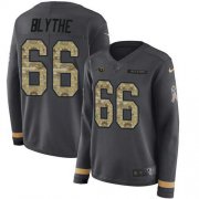 Wholesale Cheap Nike Rams #66 Austin Blythe Anthracite Salute to Service Women's Stitched NFL Limited Therma Long Sleeve Jersey