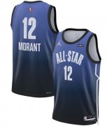 Wholesale Cheap Men's 2023 All-Star #12 Ja Morant Blue Game Swingman Stitched Basketball Jersey