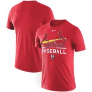 Wholesale Cheap St. Louis Cardinals Nike Practice Performance T-Shirt Red