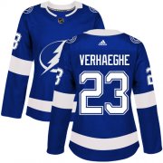 Cheap Adidas Lightning #23 Carter Verhaeghe Blue Home Authentic Women's Stitched NHL Jersey