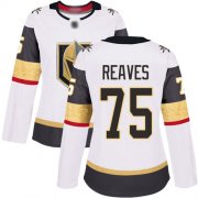 Wholesale Cheap Adidas Golden Knights #75 Ryan Reaves White Road Authentic Women's Stitched NHL Jersey