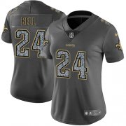 Wholesale Cheap Nike Saints #24 Vonn Bell Gray Static Women's Stitched NFL Vapor Untouchable Limited Jersey