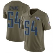Wholesale Cheap Nike Titans #54 Rashaan Evans Olive Youth Stitched NFL Limited 2017 Salute to Service Jersey